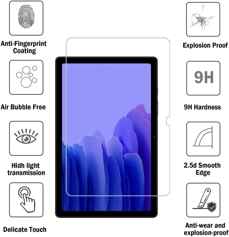 محافظ صفحه نمایش Shunwige برای گلکسی تب A7 (2020) T500 T503 T505 T507 10.4 اینچ، فیلم شیشه ای حرارت دیده ضد خش، بدون حباب، کیفیت بالا (2 عدد) محافظ صفحه نمایش Shunwige برای گلکسی تب A7 (2020) T500 T503 T505 T507 10.4 اینچ، فیلم شیشه ای حرارت دیده ضد خش، بدون حباب، کیفیت بالا (2 عدد)