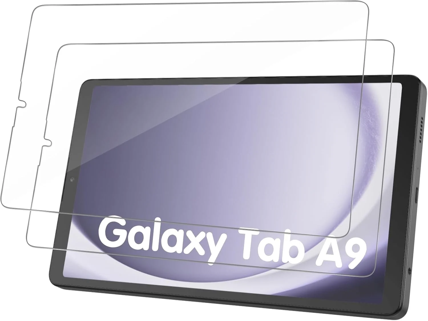 محافظ صفحه نمایش GOZOPO برای گلکسی تب A9 8.7 اینچ 2023 (SM-X110/SM-X115)، محافظ صفحه نمایش شیشه ای حرارت دیده 9H - [بسته 2 عددی]