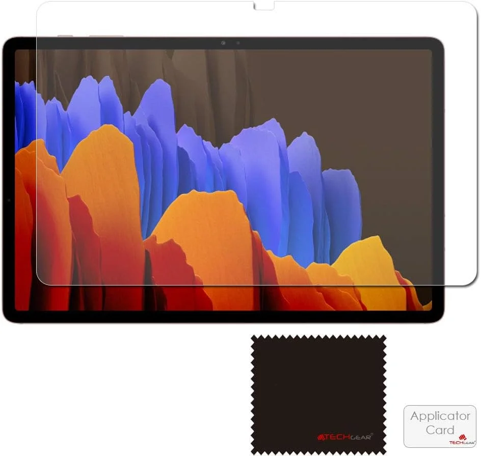 محافظ صفحه نمایش مات TECHGEAR بسته 2 عددی مناسب برای گلکسی تب S7 FE 12.4 اینچ (SM-T730 / SM-T736)، پوشش محافظ صفحه نمایش مات طراحی شده برای سامسونگ گلکسی تب S7 FE 2021