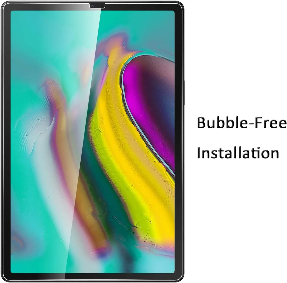 (2 بسته) محافظ صفحه نمایش شیشه ای حرارت دیده اورزیرو برای تبلت سامسونگ گلکسی تب S5e (T725, T720) و تب S6 10.5 اینچ 2019، سختی 9H، ضد خش HD، پوشش کامل (لبه های قوس 2.5D)
