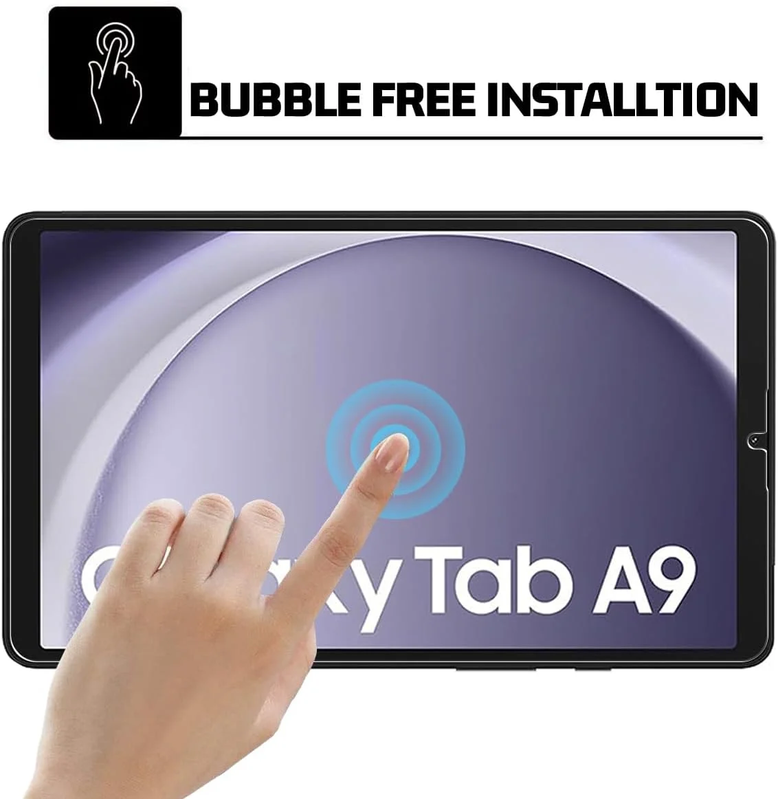 محافظ صفحه نمایش GOZOPO برای گلکسی تب A9 8.7 اینچ 2023 (SM-X110/SM-X115)، محافظ صفحه نمایش شیشه ای حرارت دیده 9H - [بسته 2 عددی]