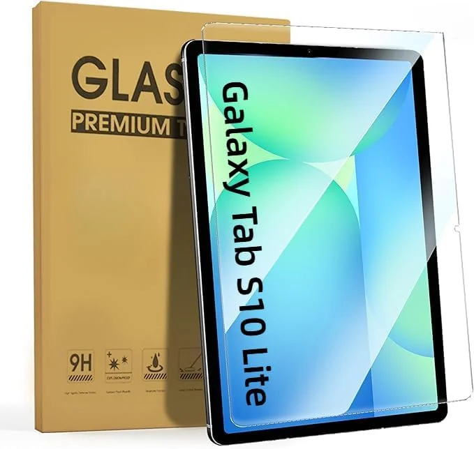 محافظ صفحه نمایش 2 عددی Gruattreay سازگار با تبلت سامسونگ گلکسی تب S10 لایت 10.9 اینچی (2025)، شیشه حرارت دیده 9H، فیلم محافظ HD بدون حباب