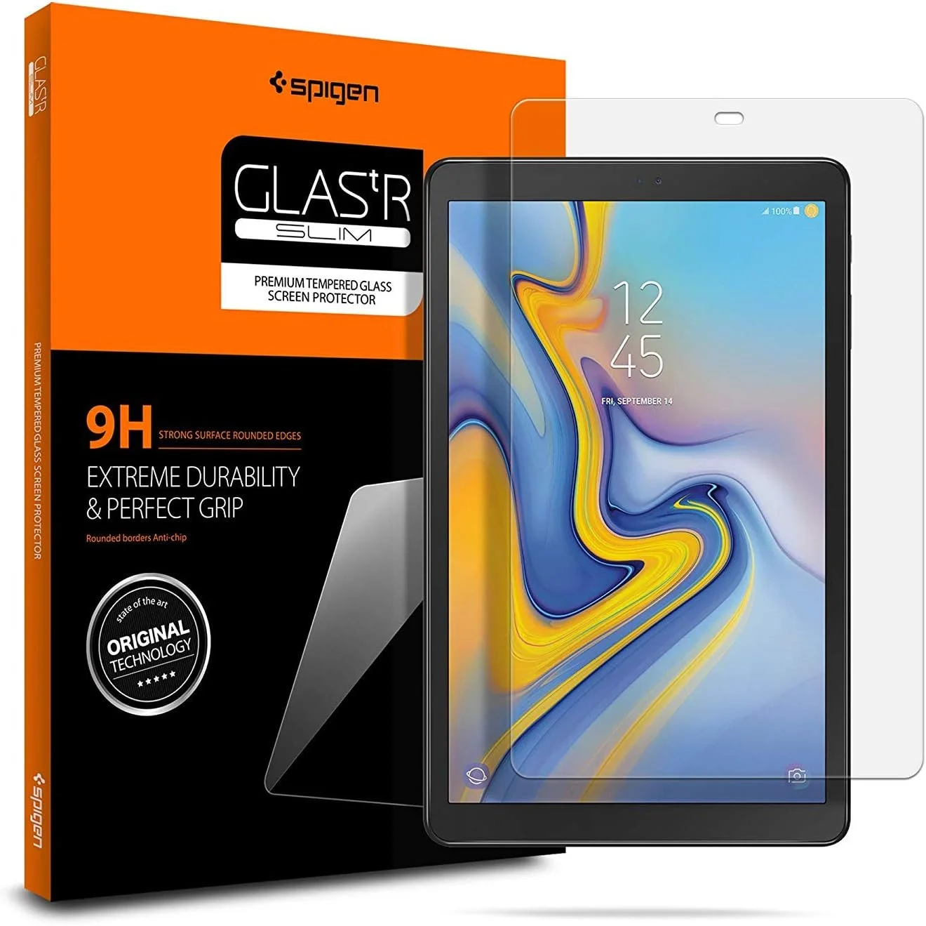 محافظ صفحه نمایش شیشه ای حرارت دیده باریک Spigen Glas.tR مناسب برای تبلت سامسونگ گلکسی تب A 10.5 اینچ (2018)
