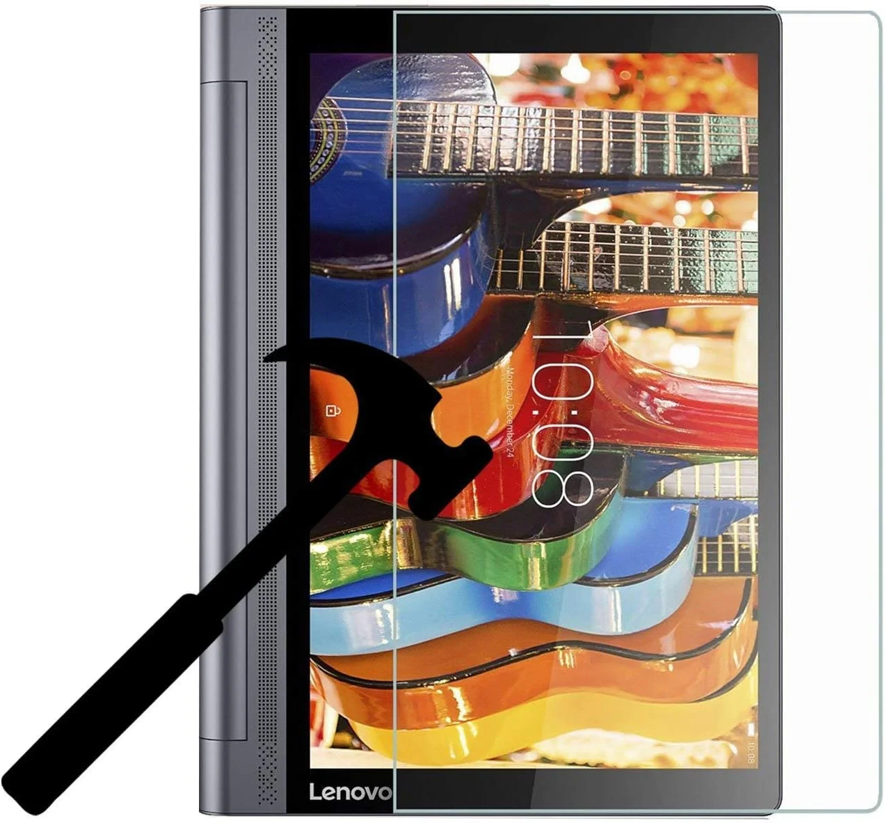 محافظ صفحه نمایش تبلت Dragonfly UAE شیشه حرارت دیده 9H مناسب برای تبلت Lenovo Yoga Tab 3 Pro 10.1 Plus YT-X703 YT3-X90F X90L (Yoga 10.1)