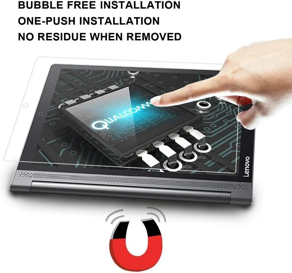 محافظ صفحه نمایش تبلت Dragonfly UAE شیشه حرارت دیده 9H مناسب برای تبلت Lenovo Yoga Tab 3 Pro 10.1 Plus YT-X703 YT3-X90F X90L (Yoga 10.1)