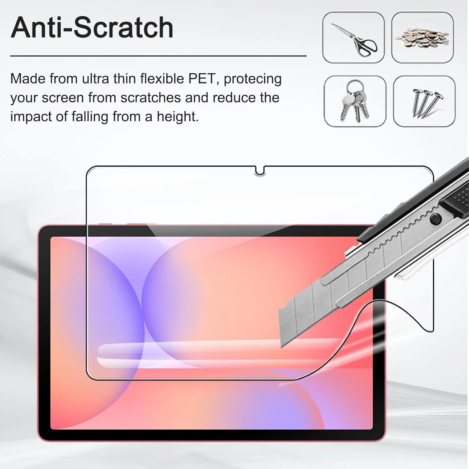 محافظ صفحه نمایش CONAPIKA (دو عددی) برای تبلت سامسونگ گلکسی تب S10 Lite 10.9 اینچ، فوق العاده نازک، شفاف HD، نرم PET، مقاوم در برابر شکستن، ضد خش، حساس به لمس، ضد حباب، فیلم محافظ