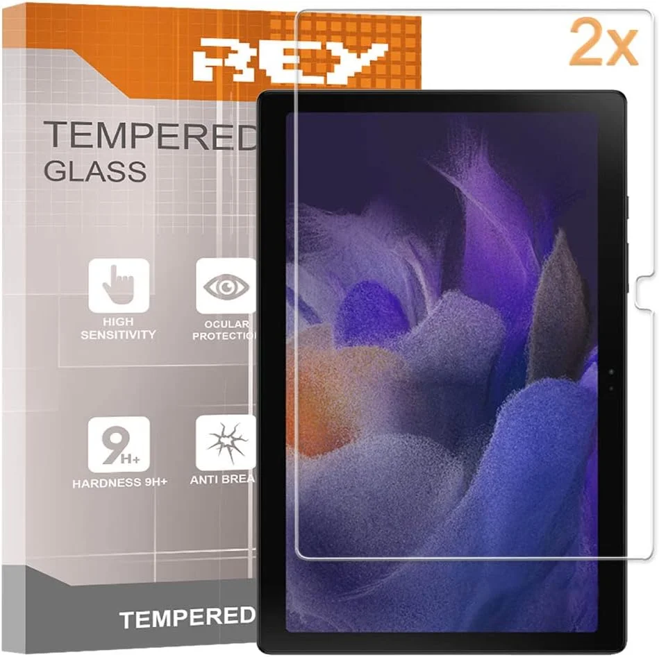 بسته 2 عددی محافظ صفحه نمایش شیشه ای تمپرد برای تبلت سامسونگ گلکسی تب A8 10.5 اینچ 2021، محافظ صفحه نمایش، محافظ صفحه نمایش با سختی 9H+، ضد خش و ضد روغن و حباب