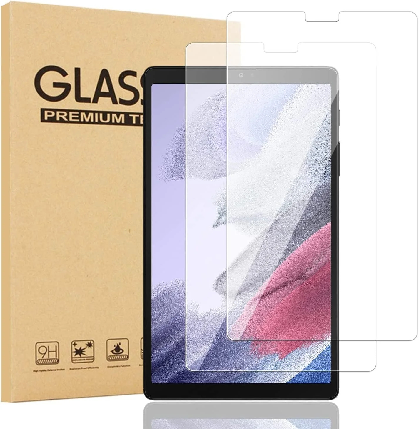 محافظ صفحه نمایش شیشه ای حرارت دیده آواکوت، بسته 2 عددی، مخصوص تبلت سامسونگ گلکسی تب A7 لایت 8.7 اینچی مدل 2021 | شفافیت بالا | مقاوم در برابر خراش | محافظ صفحه حساس برای مدل SM-T220