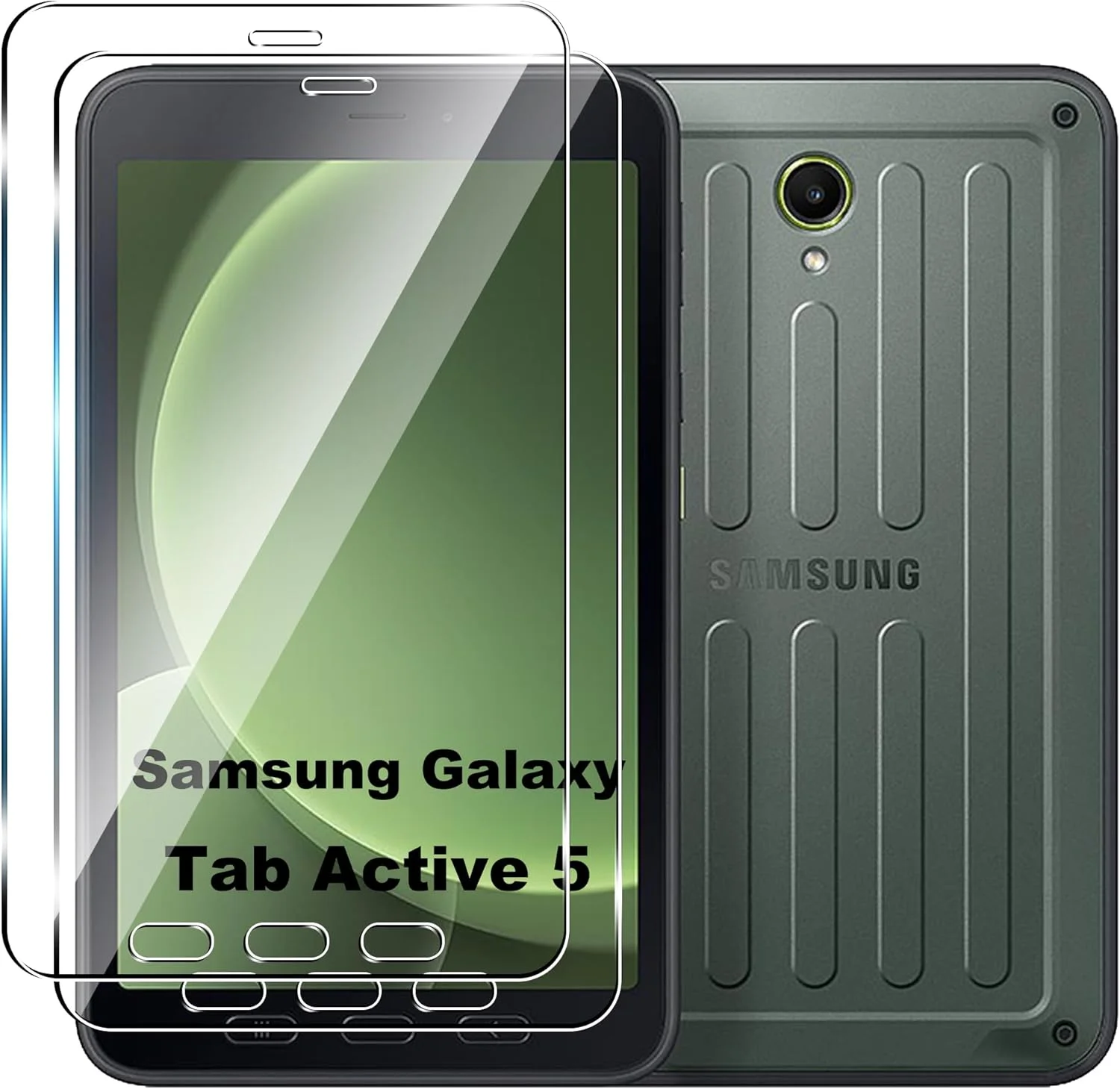 بسته 2 عددی محافظ صفحه نمایش FDHYFGDY برای Samsung Galaxy Tab Active 5 / Galaxy Tab Active 3 شیشه حرارت دیده مقاوم در برابر خش بدون حباب با سختی 9H