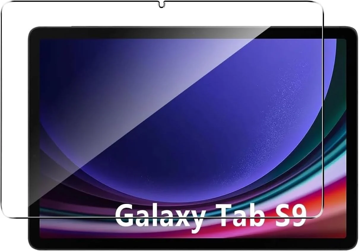 محافظ صفحه نمایش شیشه ای حرارت دیده زوبی تک برای گلکسی تب S9، نصب آسان، شفافیت HD، مقاوم در برابر شکستن، سختی 9H و پوشش اولئوفوبیک ضد اثر انگشت برای سامسونگ گلکسی تب S9 11 اینچ 2023 (1 عدد)