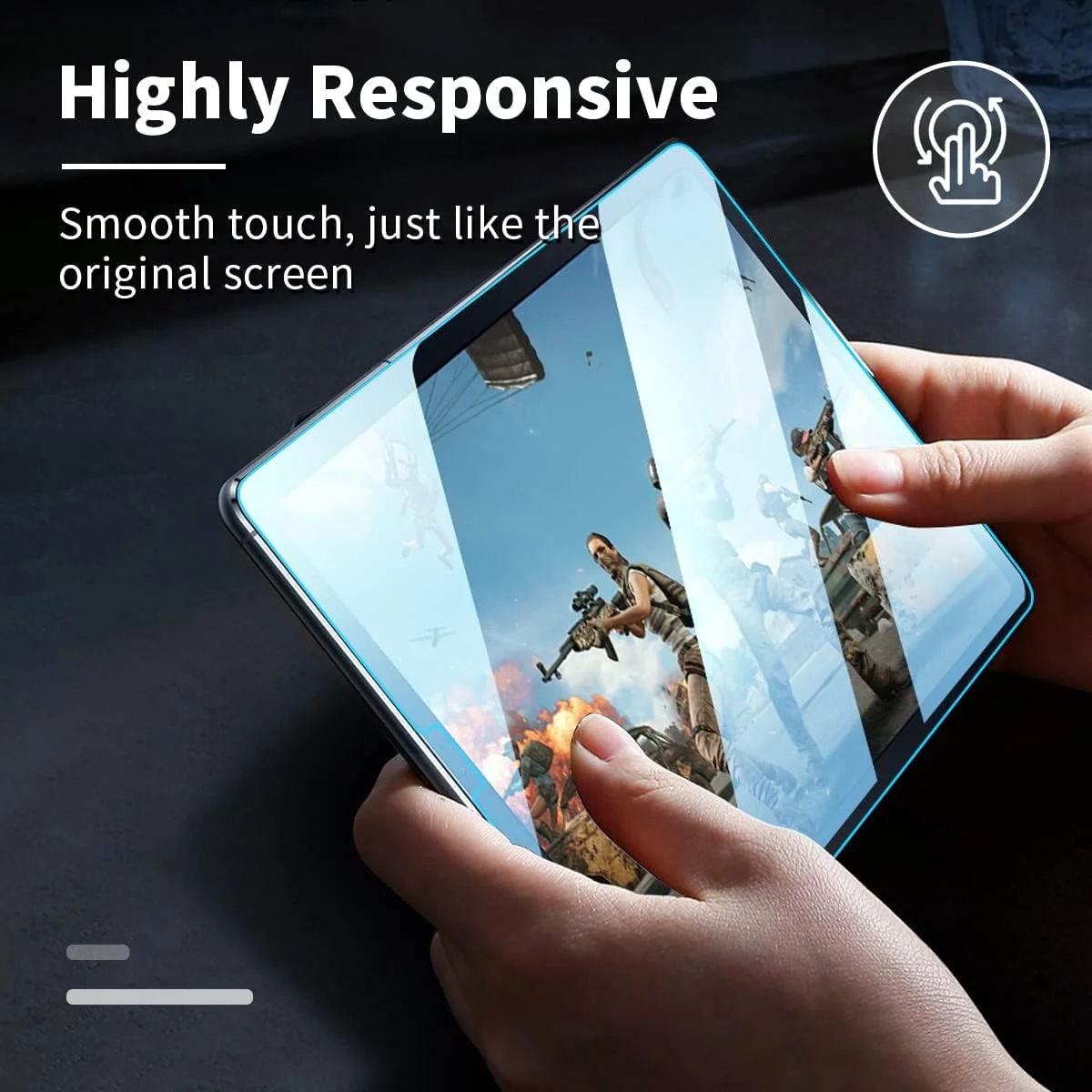 محافظ صفحه نمایش سازگار با تبلت سامسونگ گلکسی تب A7 لایت، فیلم شیشه ای حرارت دیده برای گلکسی تب A7 لایت SM-T220 / SM-T225 ضد خش نصب آسان