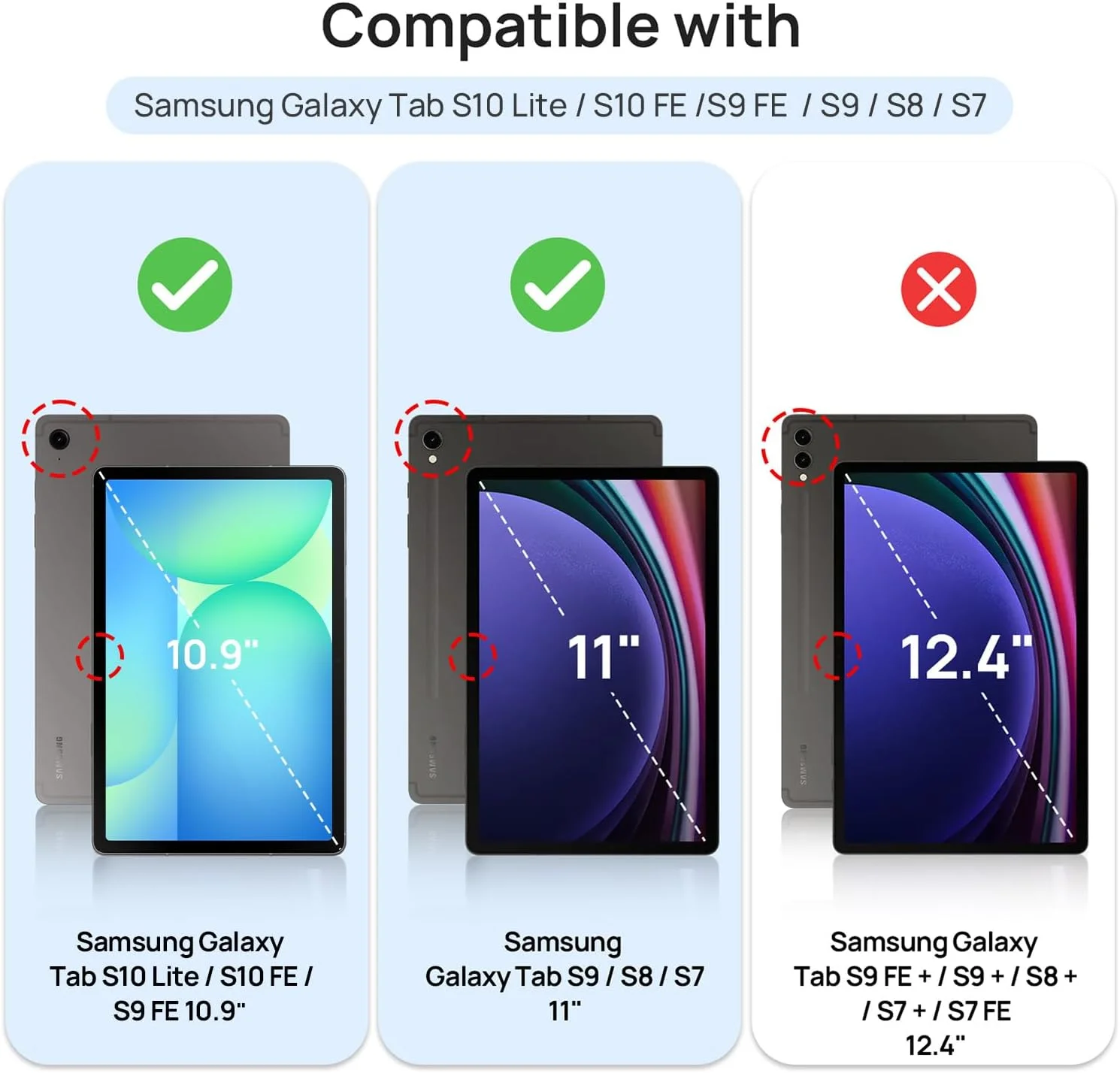 محافظ صفحه نمایش [بسته 2 عددی] Gerutek برای گلکسی تب S8 (SM-X700/X706)/ سامسونگ گلکسی تب S7 11 اینچ (SM-T870/T875) شیشه حرارت دیده [فوق العاده شفاف] [ضد خش] [سختی 9H] برای سامسونگ تب S8/S7