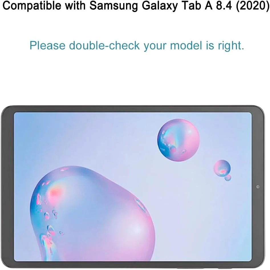 محافظ صفحه نمایش شیشه ای حرارت دیده هیگموک مناسب برای تبلت سامسونگ گلکسی تب A با اندازه 8.4 اینچ (2020) مدل SM-T307، ضد خش، بدون حباب، کیفیت و وضوح بالا (1 عدد)