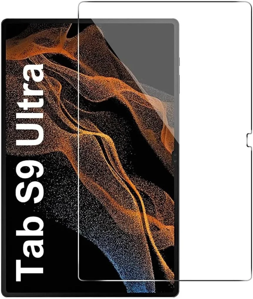 محافظ صفحه نمایش شیشه ای حرارت دیده HD داکس داکیس، طراحی شده برای تبلت سامسونگ Tab S9 Ultra (X910/X916B) / S8 Ultra (X900/X906)، فیلم شیشه ای حرارت دیده تمام صفحه تبلت 0.33 میلی متر ضد انفجار - شفاف (1 عددی)