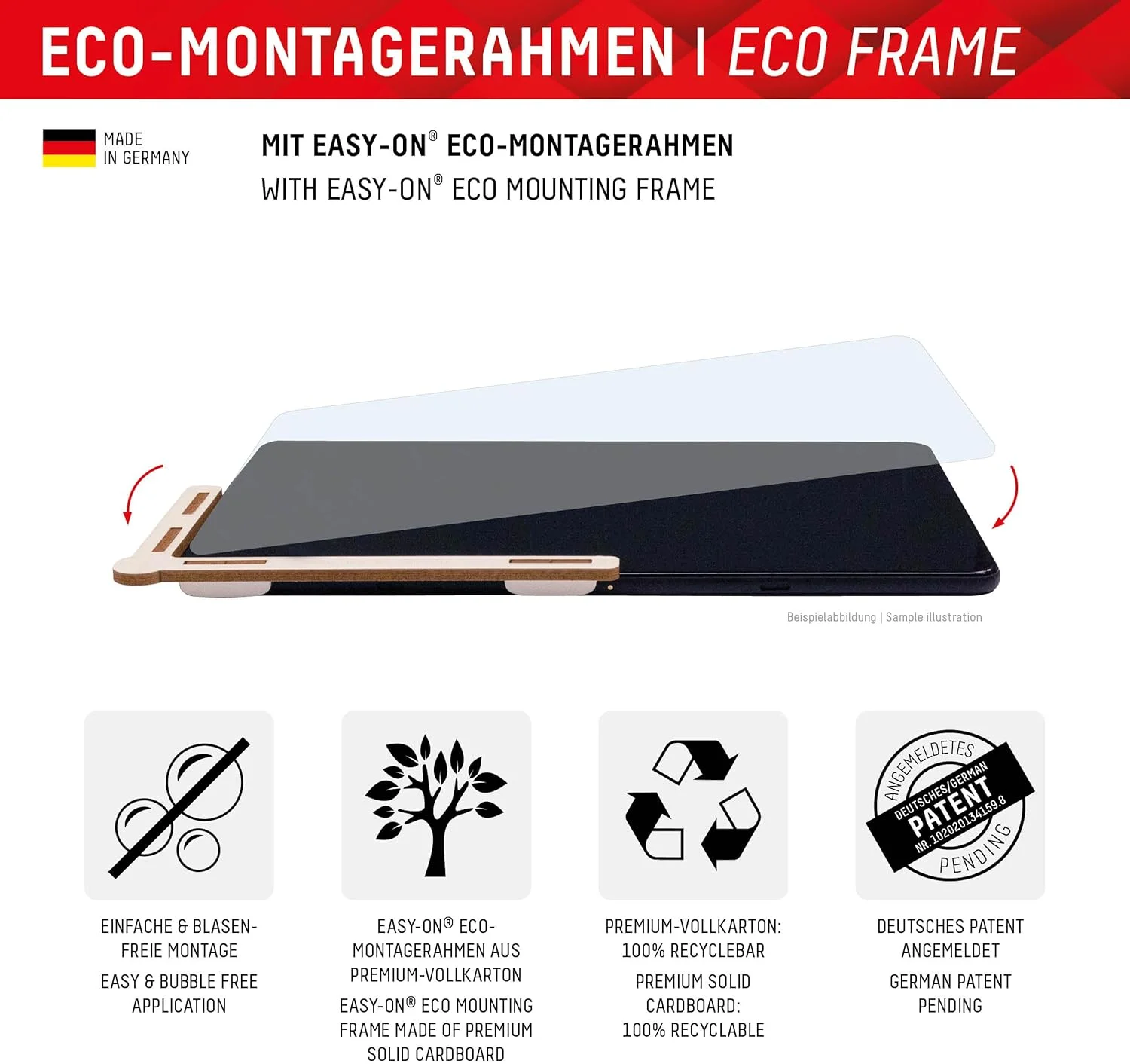 محافظ شیشه ای صفحه نمایش تبلت E.V.I