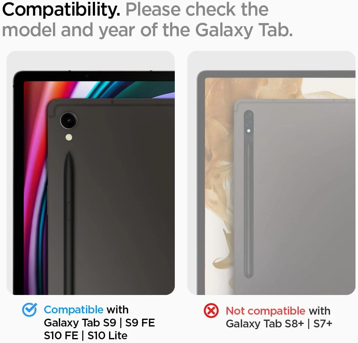 محافظ صفحه نمایش شیشه ای Spigen GLAStR EZ FIT طراحی شده برای تبلت Samsung Galaxy Tab S9 (11 اینچ) شیشه حرارت دیده پریمیوم با فناوری Auto Align - [سازگار با قاب]