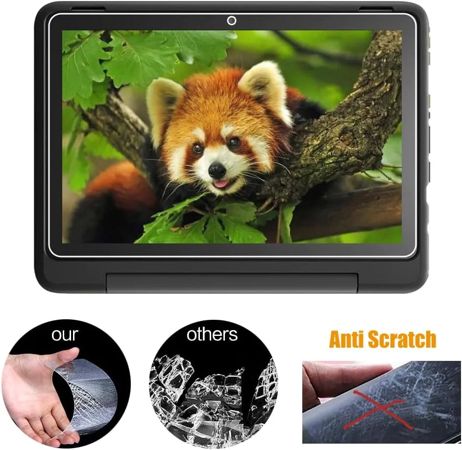 محافظ صفحه نمایش شیشه ای حرارت دیده یوسیا (2 عددی) مناسب تبلت 10 اینچی نسخه 2023، با شیشه محافظ فوق العاده نازک، شفاف، بدون حباب، HD و 2.5D با سختی 9H