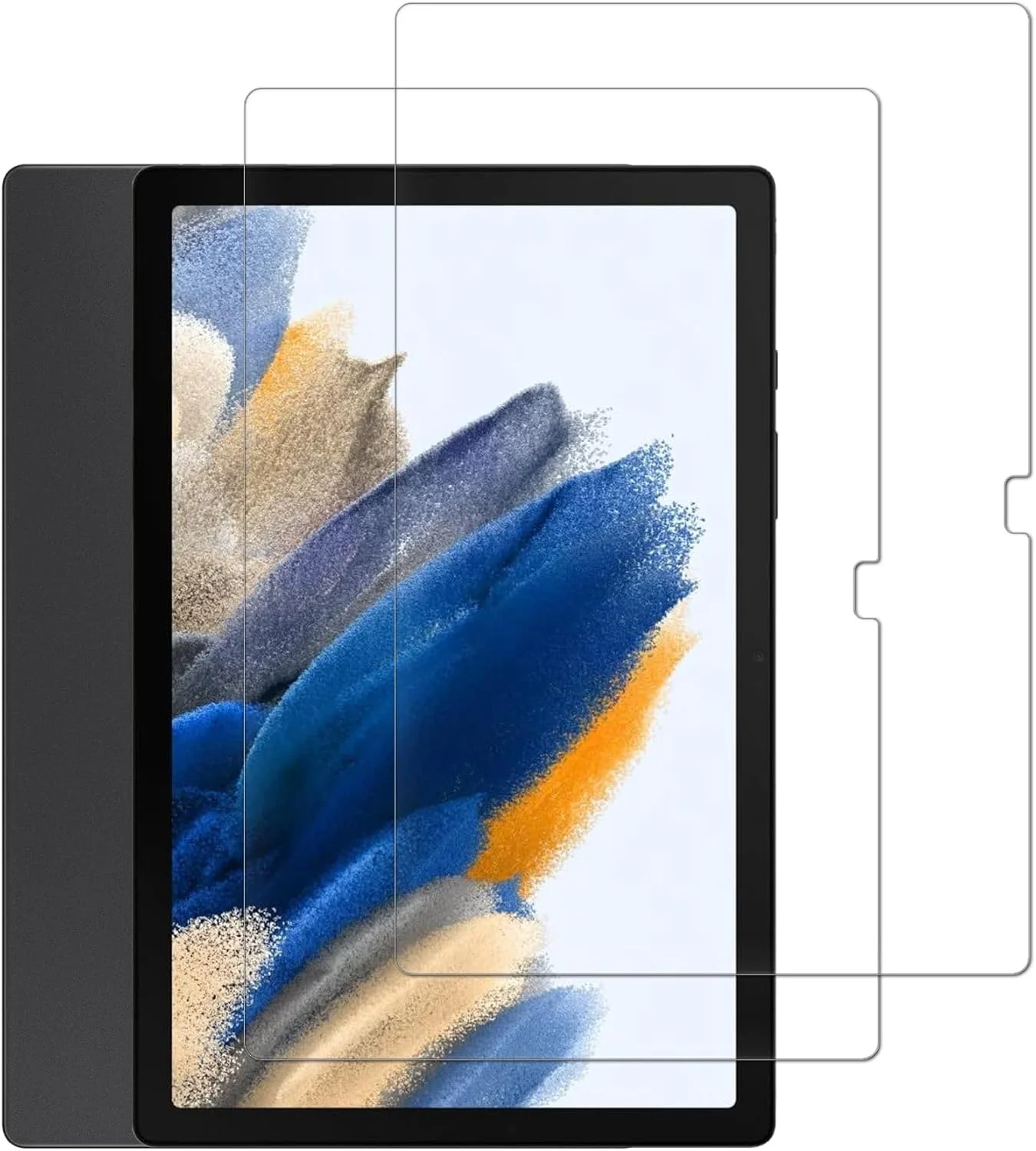 محافظ صفحه نمایش Vsjnk برای تبلت سامسونگ گلکسی تب A8 10.5 اینچ، شیشه حرارت دیده، بسته 2 عددی، فیلم محافظ شفاف با سختی بالا برای SM-X200/X205