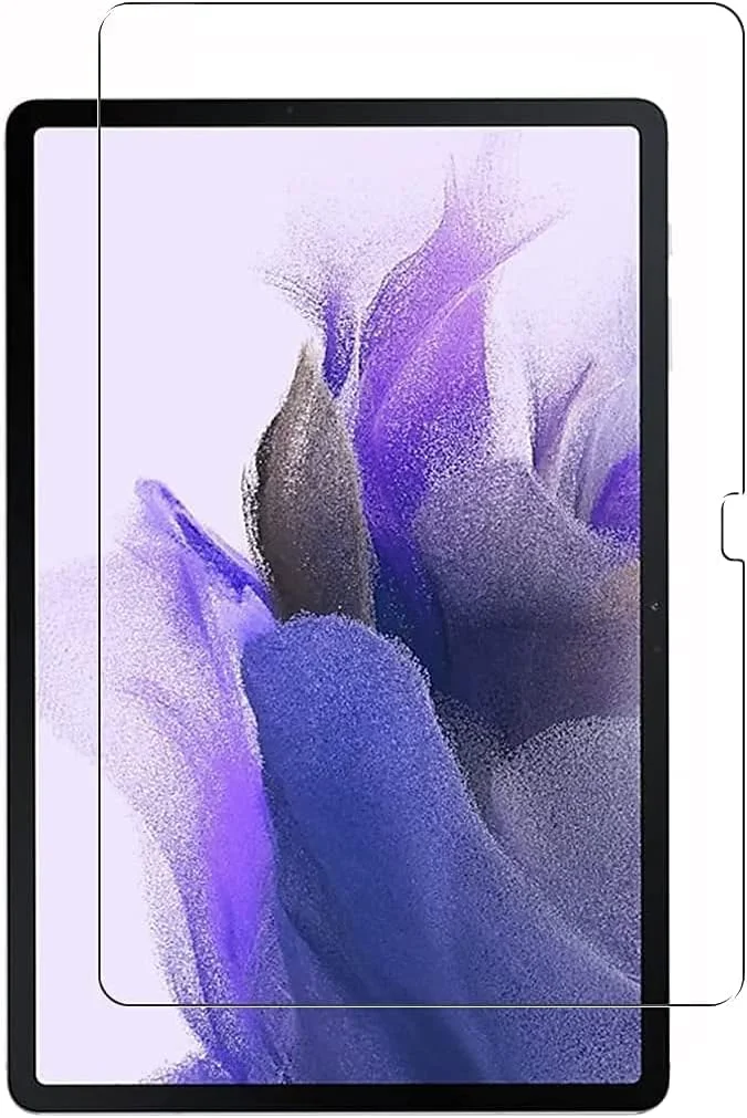 محافظ صفحه نمایش AWH برای تبلت سامسونگ گلکسی تب S7 FE 12.4 SM-T730/T736B (2021)، پشتیبانی از قلم S Pen با سختی 9H، ضد خش، ضد شکستگی و بدون حباب (1 عدد)