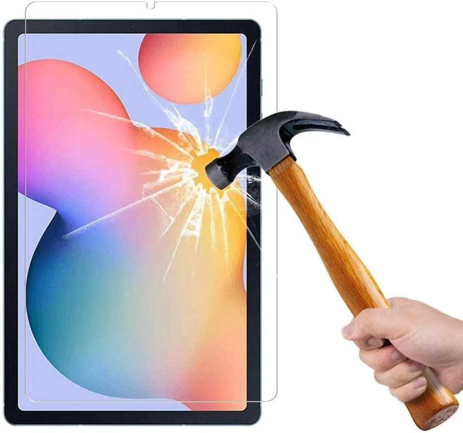 محافظ صفحه نمایش FanTing برای سامسونگ گلکسی تب S6 لایت، سختی بالا، بدون حباب، ضد گرد و غبار، نصب آسان، برای سامسونگ گلکسی تب S6 لایت - شفاف (2 عدد)