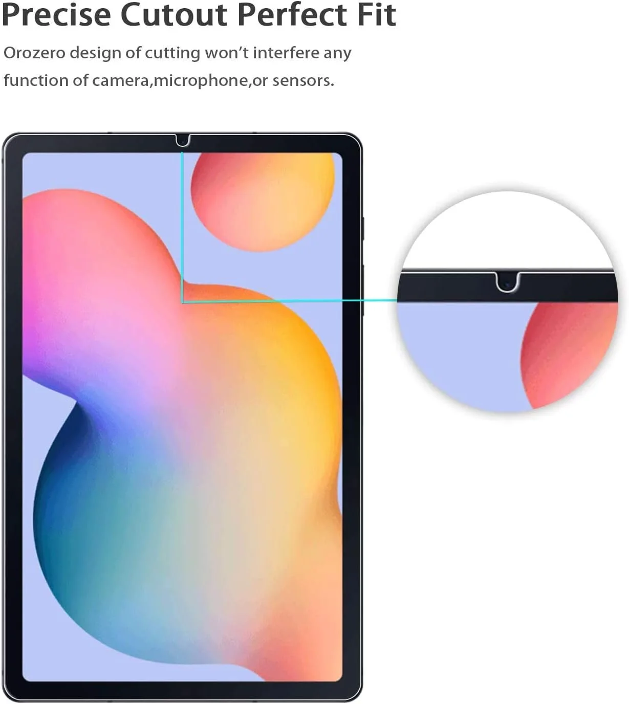 محافظ صفحه نمایش شیشه ای تبلت TECHSHIELD سازگار با Samsung Galaxy Tab S6 LITE (2020/2022) SM-P610 (Wi-Fi)؛ SM-P615 (LTE) (10.4 اینچ) (تک عددی)