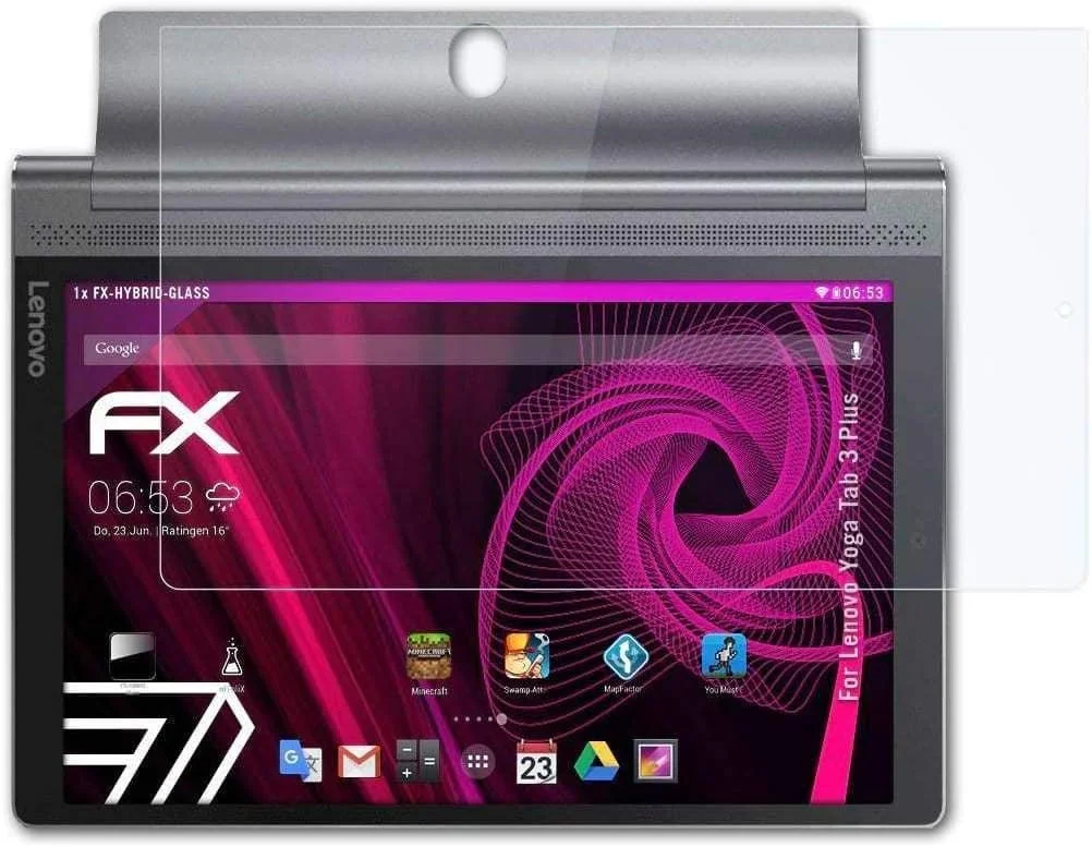 محافظ صفحه نمایش تبلت Dragonfly UAE - شیشه حرارت دیده 9H برای محافظ صفحه نمایش Lenovo Yoga Tab 3 Pro 10.1 Plus مناسب برای Lenovo Yoga Tab 3 Plus YT-X703 YT3-X90F X90L (Yoga Tab 310.1 Pro)