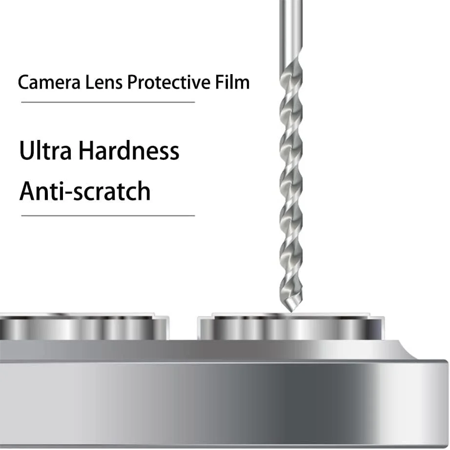 محافظ لنز دوربین QINOUK برای Samsung Galaxy Tab S9+، [2 عدد] حلقه آلیاژ آلومینیوم، پوشش HD برای لنز دوربین، [ضد خش] برای Samsung Galaxy Tab S9+ - نقره ای