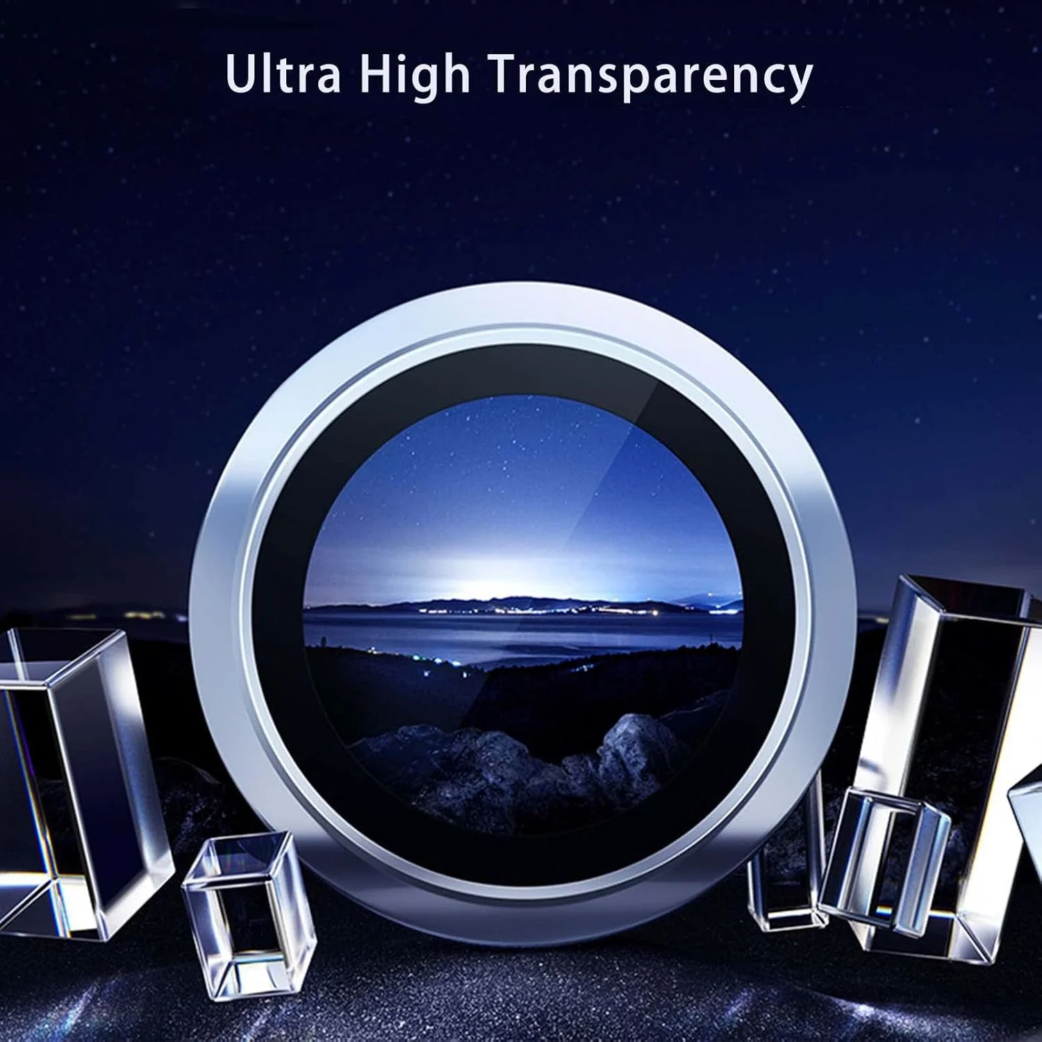 محافظ لنز دوربین QINOUK برای Samsung Galaxy Tab S9+، [2 عدد] حلقه آلیاژ آلومینیوم، پوشش HD برای لنز دوربین، [ضد خش] برای Samsung Galaxy Tab S9+ - نقره ای