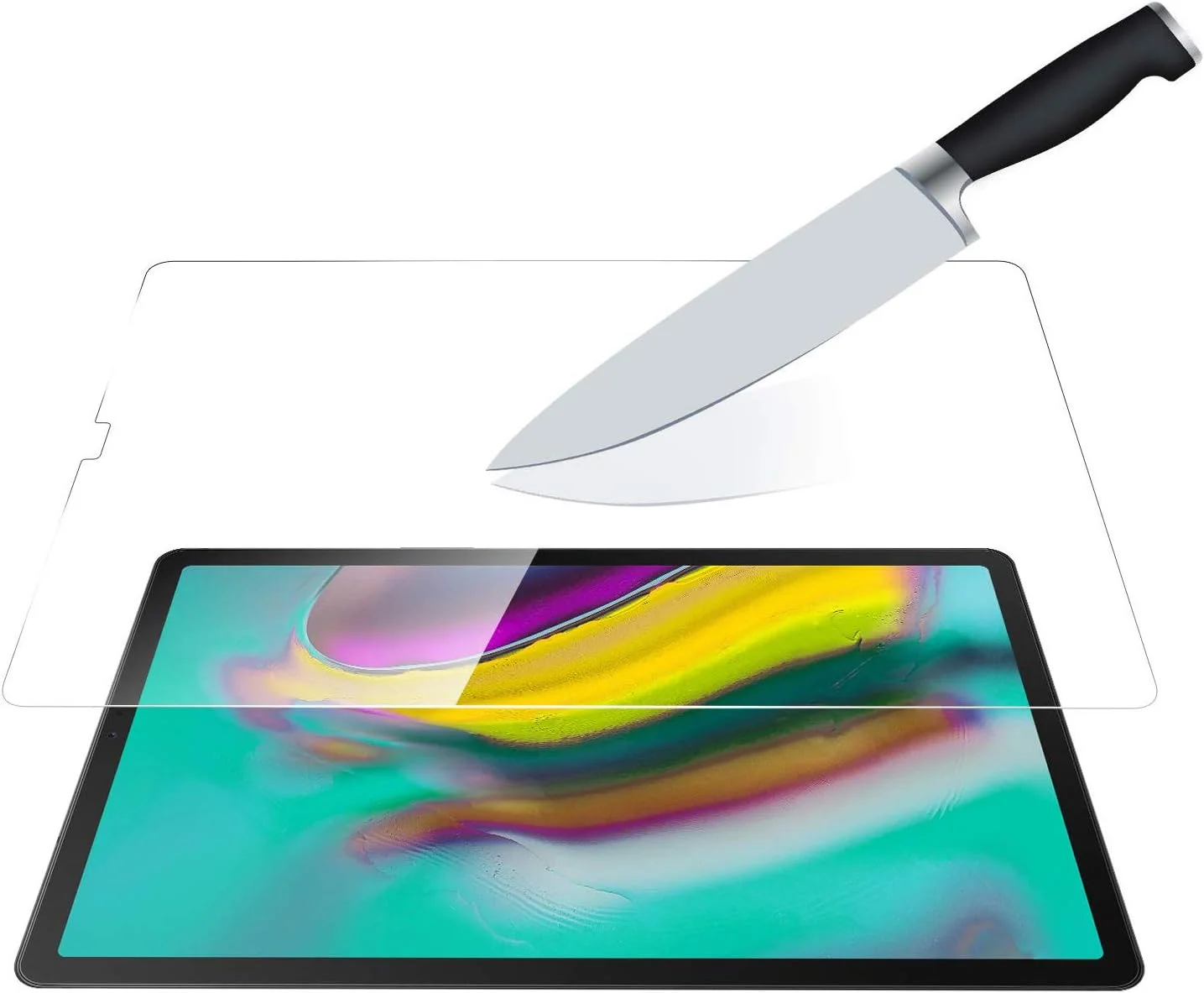 MOBILE STUFF LIMITED [بسته 2 عددی] محافظ صفحه نمایش تبلت سامسونگ گلکسی تب S5e 10.5 اینچ 2019، ضد خش، نصب آسان شیشه حرارت دیده برای سامسونگ S5e -T720/-T725