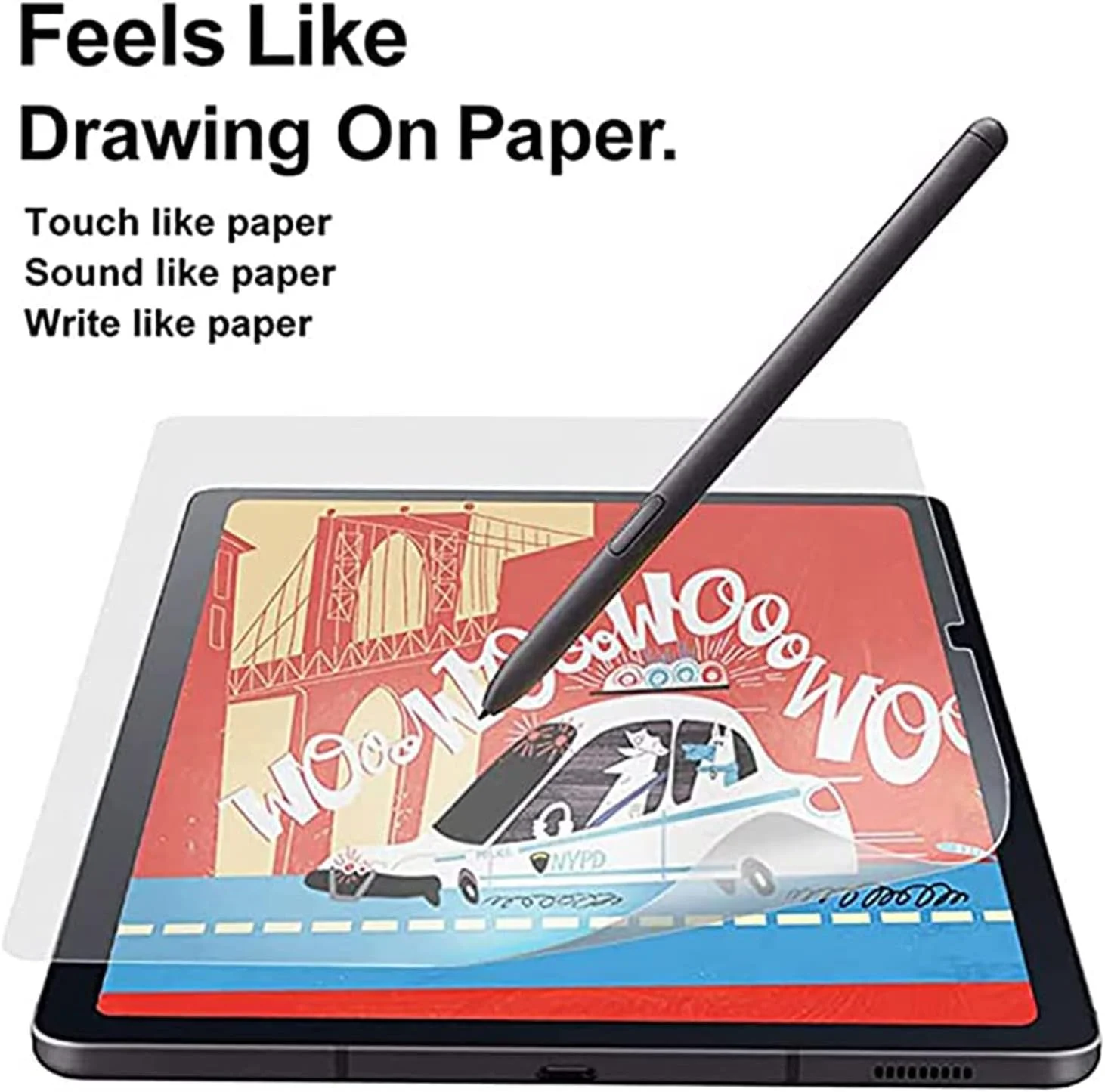 محافظ صفحه نمایش لوکیون (2 عددی) سازگار با تبلت سامسونگ گلکسی تب S8 Ultra 14.6 اینچی، فیلم کاغذی برای نوشتن و طراحی - ضد خش، بدون حباب (شفاف)