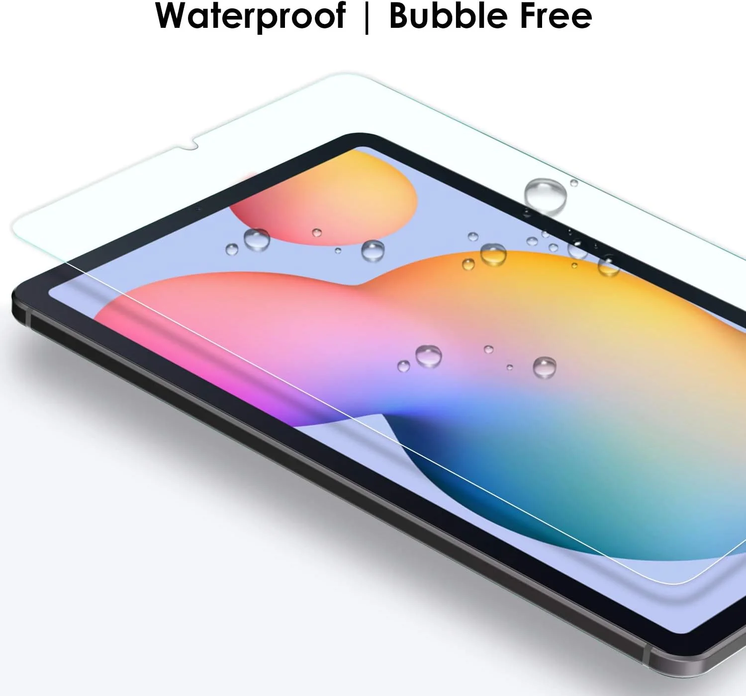 محافظ صفحه نمایش سیمپک AWH بسته 2 عددی سازگار با Samsung Galaxy Tab S6 Lite 10.4، محافظ صفحه شیشه ای حرارت دیده جایگزین فیلم شفاف [سختی 9H] [بدون حباب]