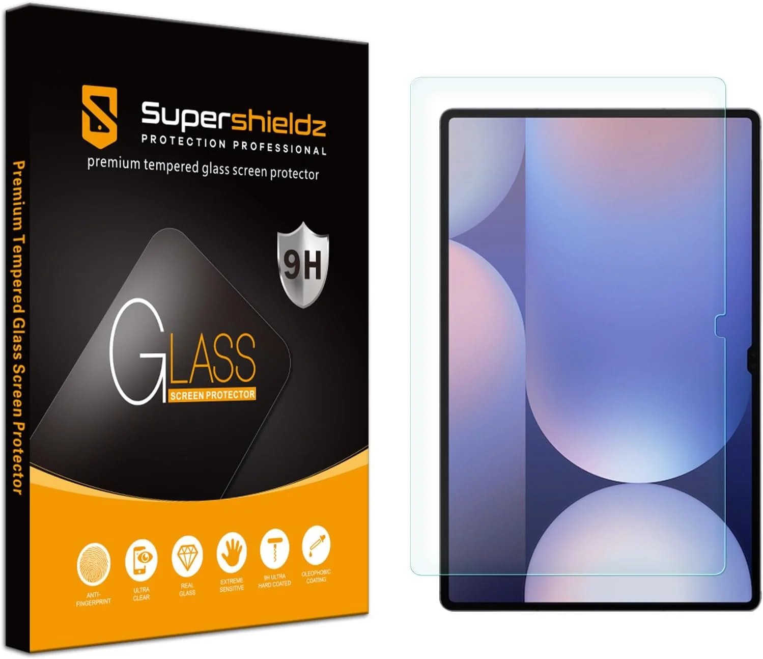 محافظ صفحه نمایش شیشه ای حرارت دیده Supershieldz، طراحی شده برای تبلت سامسونگ گلکسی تب S10 Ultra / S9 Ultra (14.6 اینچ)، ضد خش و بدون حباب محافظ صفحه نمایش شیشه ای حرارت دیده Supershieldz، طراحی شده برای تبلت سامسونگ گلکسی تب S10 Ultra / S9 Ultra (14.6 اینچ)، ضد خش و بدون حباب