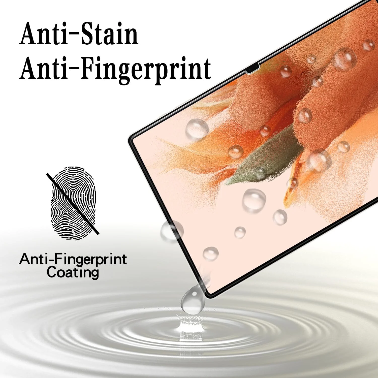 محافظ صفحه نمایش MAYtobe دو عددی برای تبلت سامسونگ گلکسی تب S9 Ultra 14.6 اینچی، فیلم شیشه ای حرارت دیده ضد خش، ضد اثر انگشت، فوق العاده شفاف