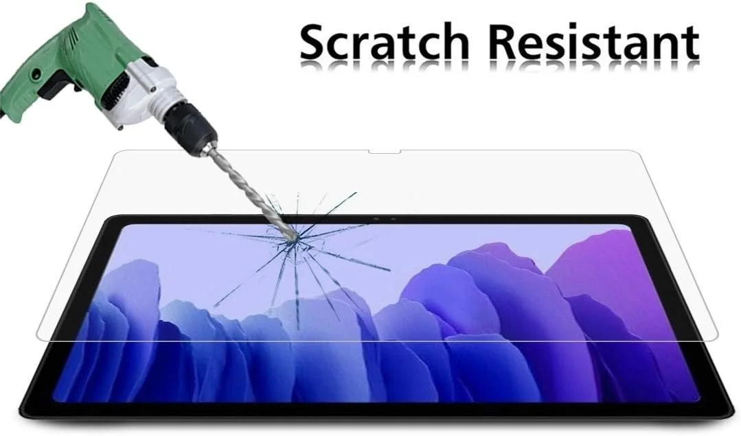 محافظ صفحه نمایش شیشه ای تبلت CHENCHUAN برای Samsung Galaxy Tab A7 T500، دو عدد، شیشه حرارت دیده 9H HD ضد انفجار محافظ صفحه نمایش شیشه ای تبلت CHENCHUAN برای Samsung Galaxy Tab A7 T500، دو عدد، شیشه حرارت دیده 9H HD ضد انفجار