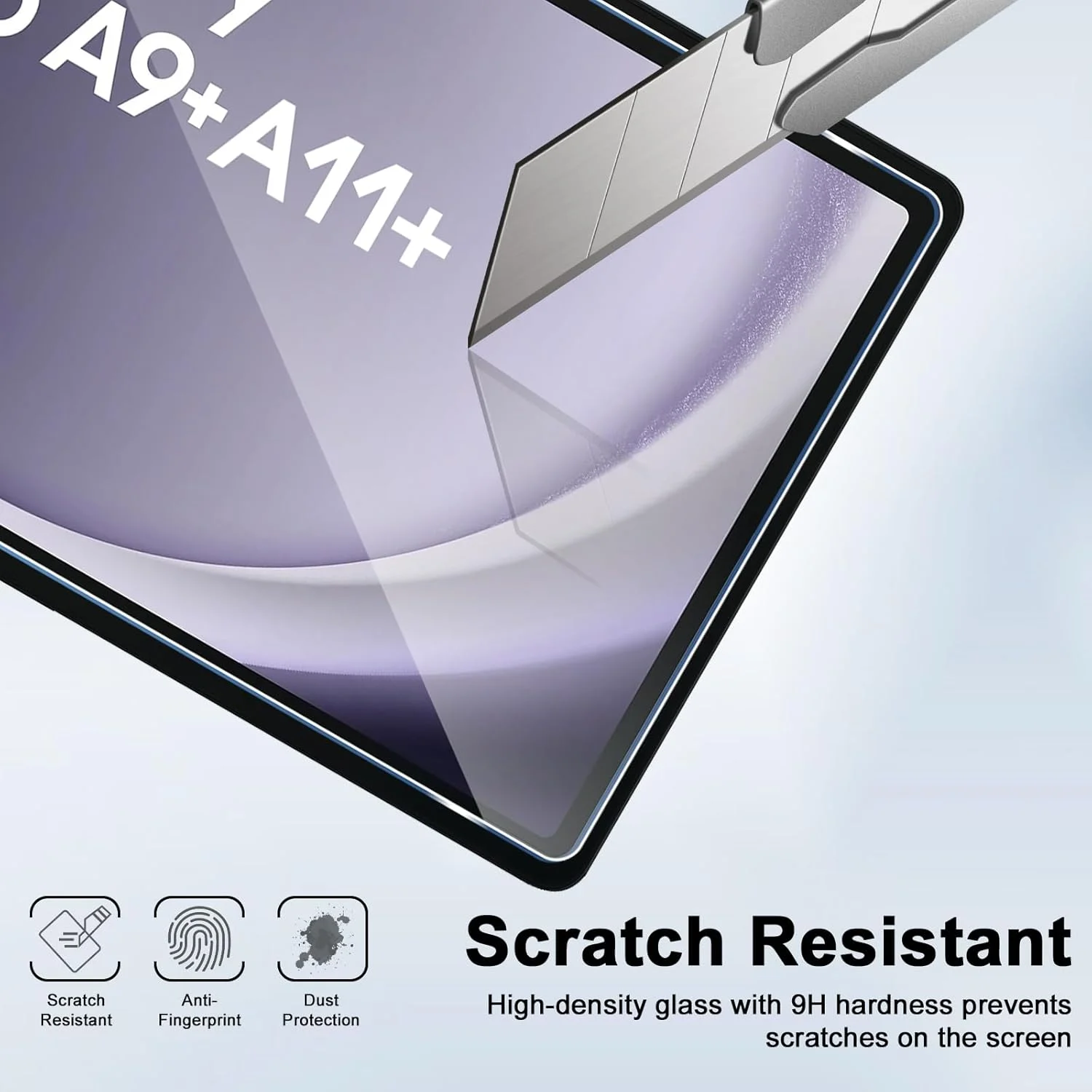 محافظ صفحه نمایش ELYCO سازگار با تبلت سامسونگ گلکسی Tab A11 Plus/A11+/A9 Plus/A9+، 2 عدد شیشه حرارت دیده + 2 عدد محافظ دوربین، سختی 9H، ضد خش، Ultra HD محافظ صفحه نمایش ELYCO سازگار با تبلت سامسونگ گلکسی Tab A11 Plus/A11+/A9 Plus/A9+، 2 عدد شیشه حرارت دیده + 2 عدد محافظ دوربین، سختی 9H، ضد خش، Ultra HD