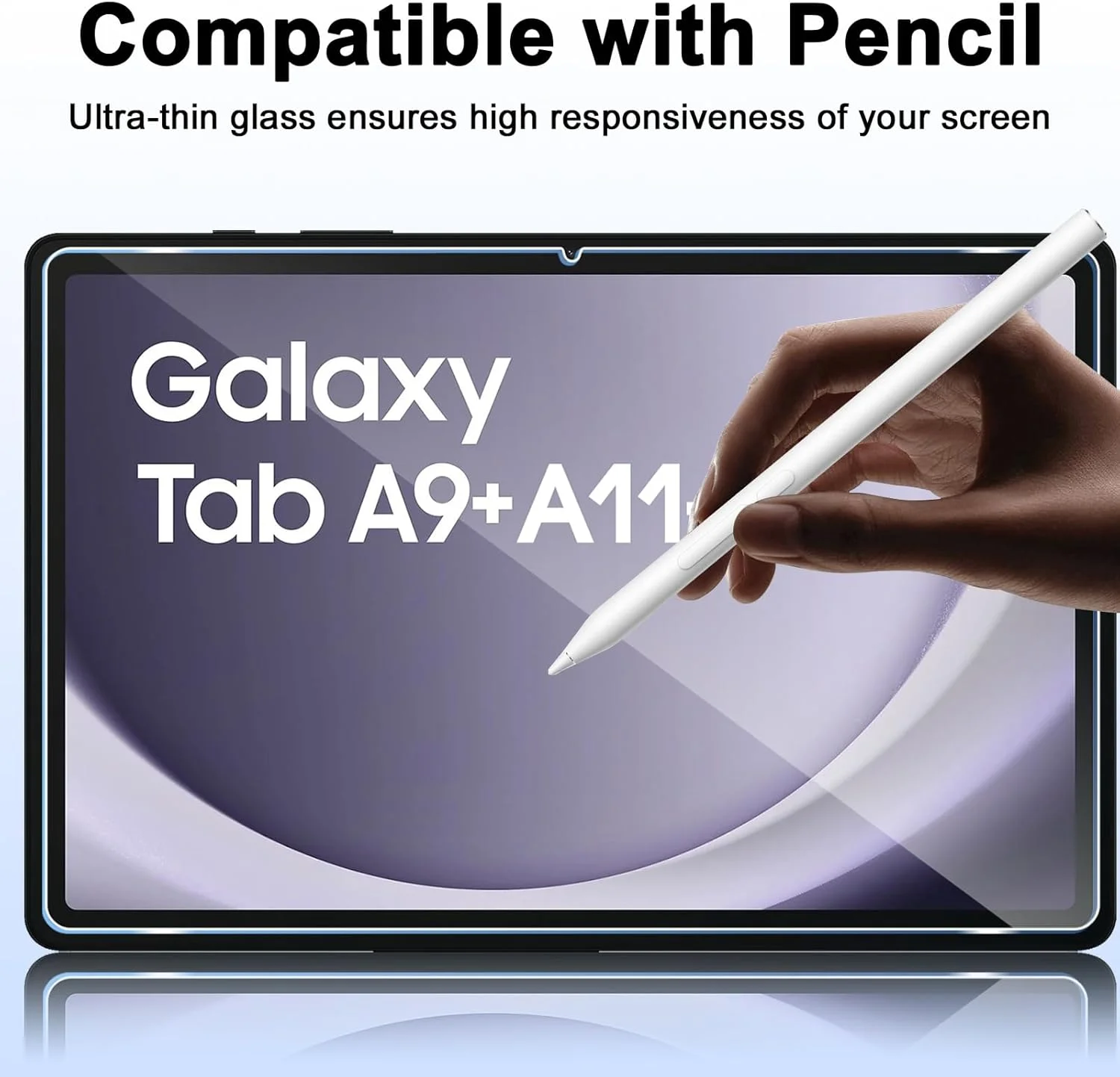 محافظ صفحه نمایش ELYCO سازگار با تبلت سامسونگ گلکسی Tab A11 Plus/A11+/A9 Plus/A9+، 2 عدد شیشه حرارت دیده + 2 عدد محافظ دوربین، سختی 9H، ضد خش، Ultra HD محافظ صفحه نمایش ELYCO سازگار با تبلت سامسونگ گلکسی Tab A11 Plus/A11+/A9 Plus/A9+، 2 عدد شیشه حرارت دیده + 2 عدد محافظ دوربین، سختی 9H، ضد خش، Ultra HD