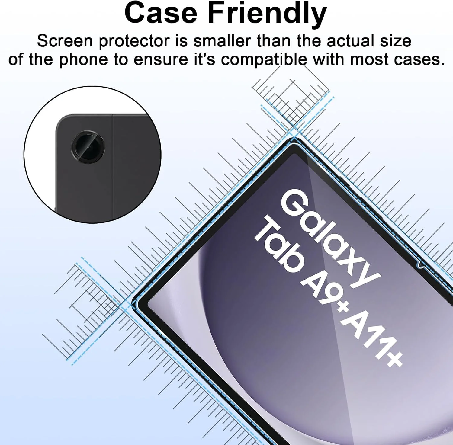 محافظ صفحه نمایش ELYCO سازگار با تبلت سامسونگ گلکسی Tab A11 Plus/A11+/A9 Plus/A9+، 2 عدد شیشه حرارت دیده + 2 عدد محافظ دوربین، سختی 9H، ضد خش، Ultra HD محافظ صفحه نمایش ELYCO سازگار با تبلت سامسونگ گلکسی Tab A11 Plus/A11+/A9 Plus/A9+، 2 عدد شیشه حرارت دیده + 2 عدد محافظ دوربین، سختی 9H، ضد خش، Ultra HD