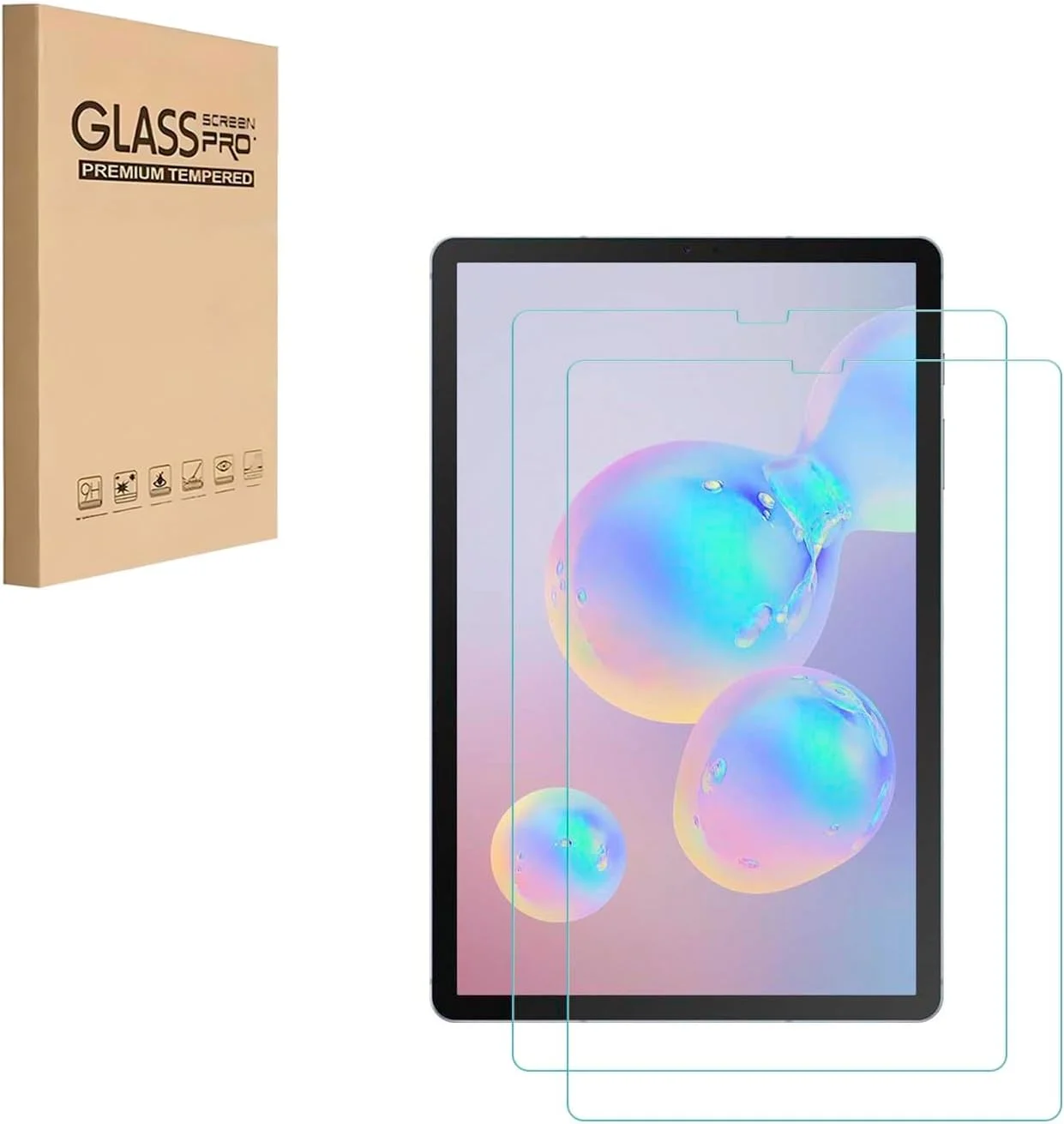 محافظ صفحه نمایش HYGMOCC برای Samsung Galaxy Tab S5e / Tab S6 (10.5 اینچ) فیلم شیشه ای حرارت دیده ضد خش، بدون حباب، کیفیت بالا (2 عدد) محافظ صفحه نمایش HYGMOCC برای Samsung Galaxy Tab S5e / Tab S6 (10.5 اینچ) فیلم شیشه ای حرارت دیده ضد خش، بدون حباب، کیفیت بالا (2 عدد)