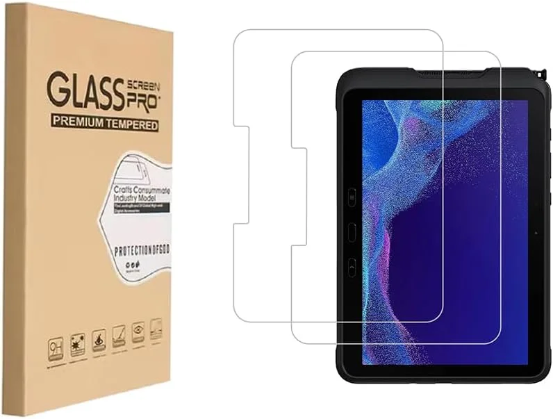 محافظ صفحه نمایش Shunwige برای Samsung Galaxy Tab Active4 Pro/Tab Active Pro 10.1 SM-T540/T545/T547، فیلم شیشه ای حرارت دیده، ضد خش، بدون حباب، کیفیت بالا (2 عدد) محافظ صفحه نمایش Shunwige برای Samsung Galaxy Tab Active4 Pro/Tab Active Pro 10.1 SM-T540/T545/T547، فیلم شیشه ای حرارت دیده، ضد خش، بدون حباب، کیفیت بالا (2 عدد)