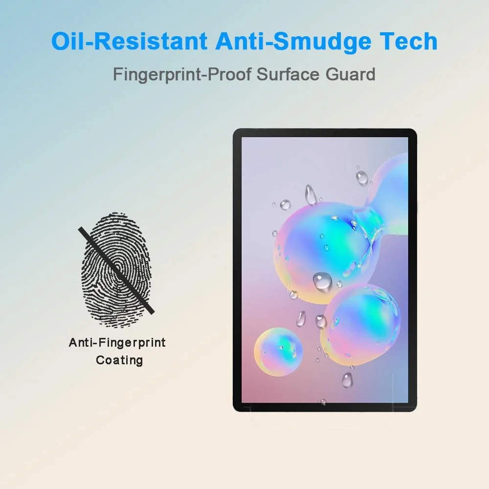 محافظ صفحه نمایش HYGMOCC برای Samsung Galaxy Tab S5e / Tab S6 (10.5 اینچ) فیلم شیشه ای حرارت دیده ضد خش، بدون حباب، کیفیت بالا (2 عدد) محافظ صفحه نمایش HYGMOCC برای Samsung Galaxy Tab S5e / Tab S6 (10.5 اینچ) فیلم شیشه ای حرارت دیده ضد خش، بدون حباب، کیفیت بالا (2 عدد)