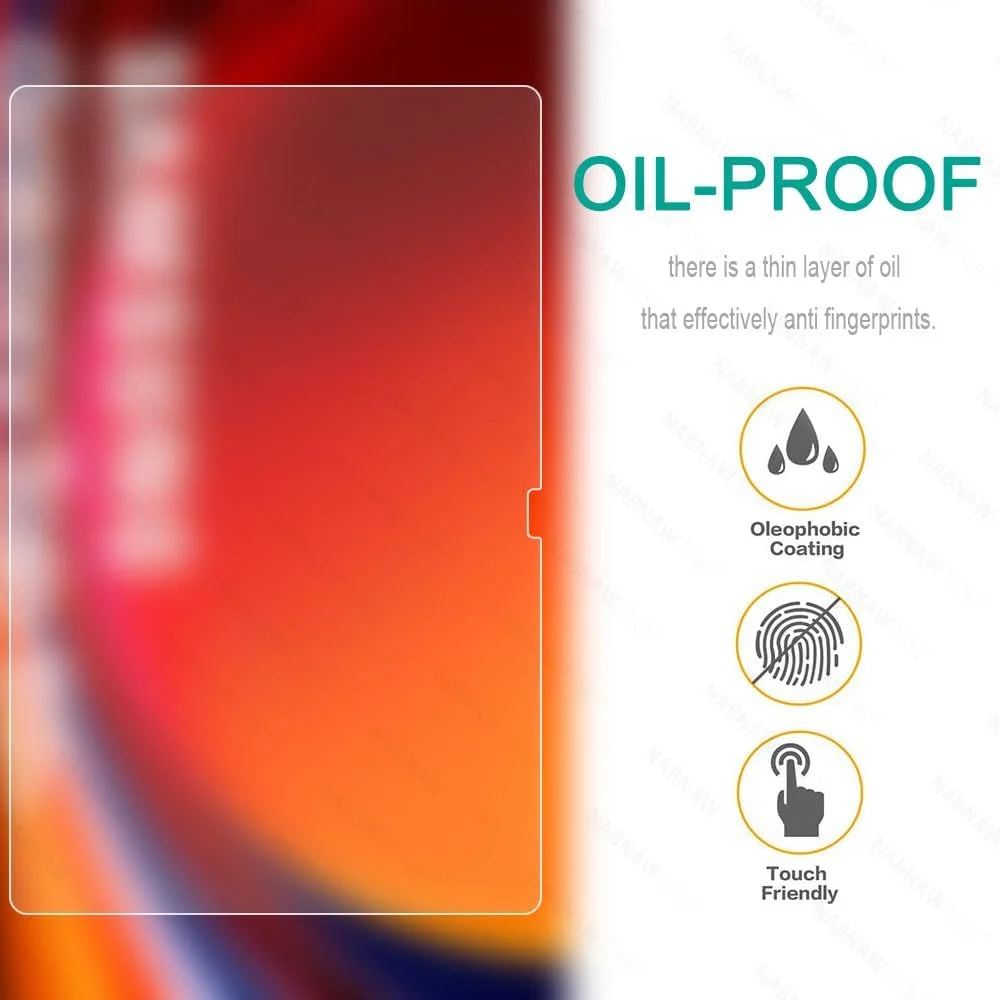 محافظ صفحه نمایش تبلت Gruattreay، 2 عدد، سازگار با تبلت سامسونگ گلکسی تب S9 پلاس 12.4 اینچ، فیلم شیشه ای حرارت دیده X810/X815، فیلم محافظ ضد خش 2023