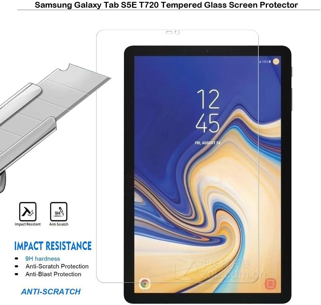 MOTONG Samsung Galaxy Tab S5E SM-T720 Screen Protector - Tempered Glass Screen Protector for Samsung Galaxy Tab S5E SM-T720,9H Hardness,0.3mm Thickness with Real Glass MOTONG Samsung Galaxy Tab S5E SM-T720 Screen Protector - Tempered Glass Screen Protector for Samsung Galaxy Tab S5E SM-T720,9H Hardness,0.3mm Thickness with Real Glass