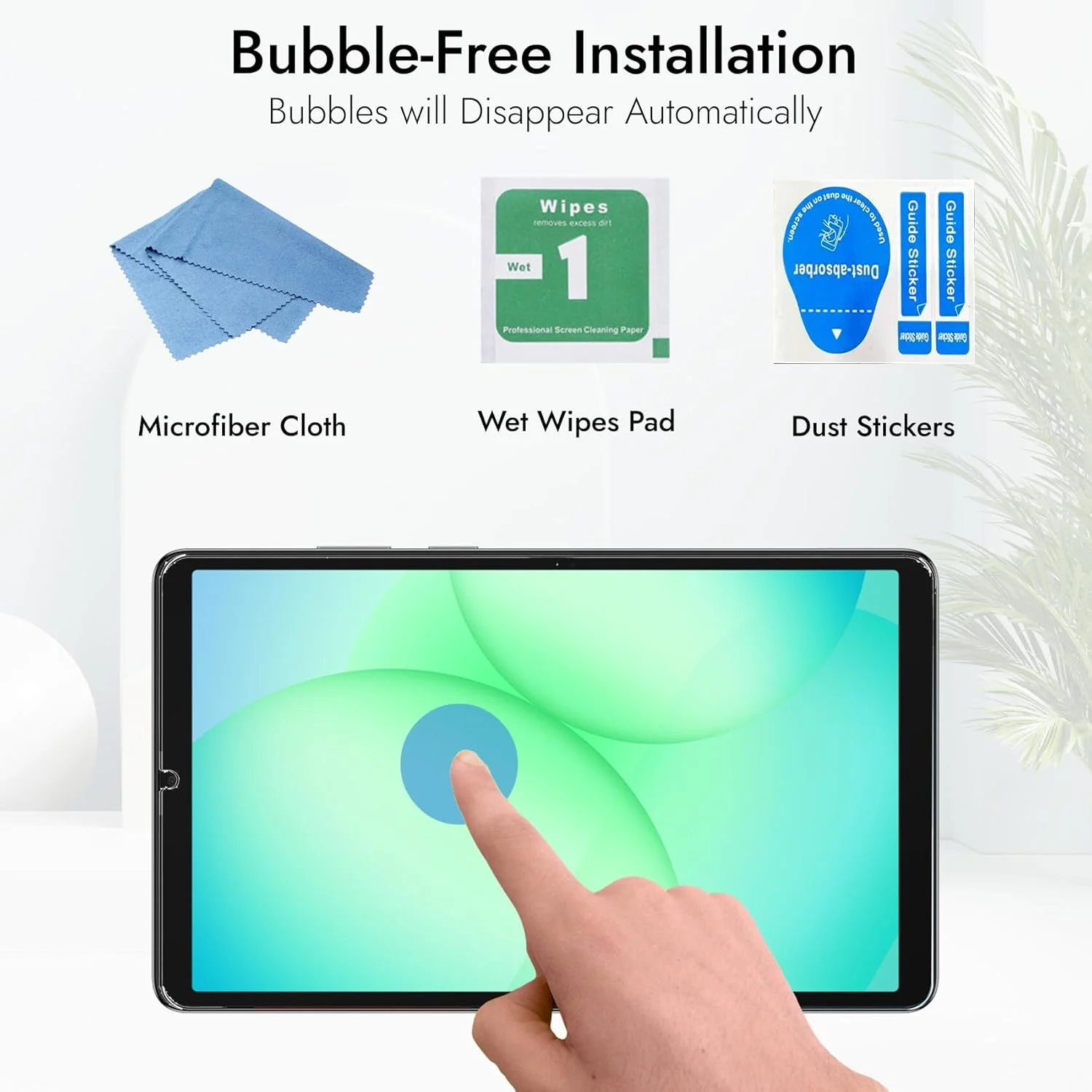 محافظ صفحه نمایش شیشه ای حرارت دیده پریمیوم Robustrion برای تبلت سامسونگ Tab A9 با اندازه 8.7 اینچ، مناسب برای تبلت سامسونگ گلکسی Tab A9 مدل [SM-X110/X115/X117]، ضد خش و ضد لک - بسته 1 عددی