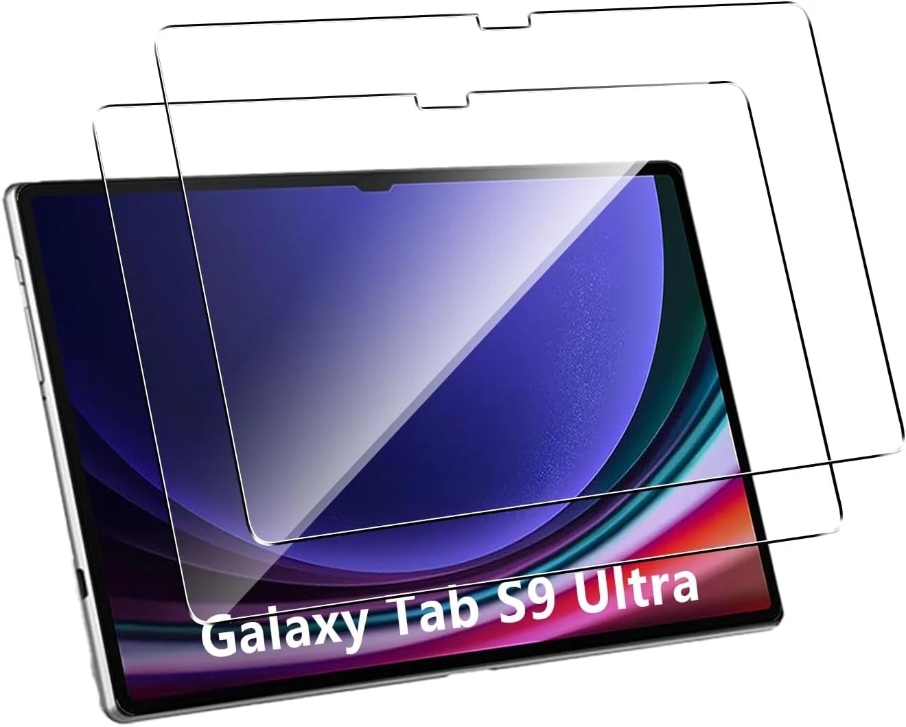 محافظ صفحه نمایش NALACAL سازگار با تبلت سامسونگ گلکسی تب S9 Ultra، فیلم شیشه ای حرارت دیده 9H با پوشش کامل، مقاوم در برابر خراش با وضوح HD، بدون حباب برای محافظ صفحه نمایش سامسونگ گلکسی تب S9 Ultra (2 عدد) محافظ صفحه نمایش NALACAL سازگار با تبلت سامسونگ گلکسی تب S9 Ultra، فیلم شیشه ای حرارت دیده 9H با پوشش کامل، مقاوم در برابر خراش با وضوح HD، بدون حباب برای محافظ صفحه نمایش سامسونگ گلکسی تب S9 Ultra (2 عدد)