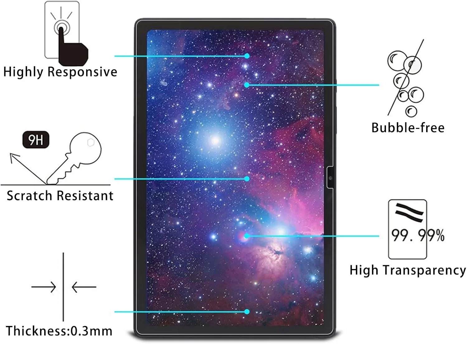 محافظ صفحه نمایش شیشه ای تمپرد QIHANG SHIHUI برای تبلت سامسونگ گلکسی تب A8 / X200 / X205 / گلکسی تب A8 10.5 2021 با سختی 9H و لبه های 2.5D مقاوم در برابر انفجار محافظ صفحه نمایش شیشه ای تمپرد QIHANG SHIHUI برای تبلت سامسونگ گلکسی تب A8 / X200 / X205 / گلکسی تب A8 10.5 2021 با سختی 9H و لبه های 2.5D مقاوم در برابر انفجار