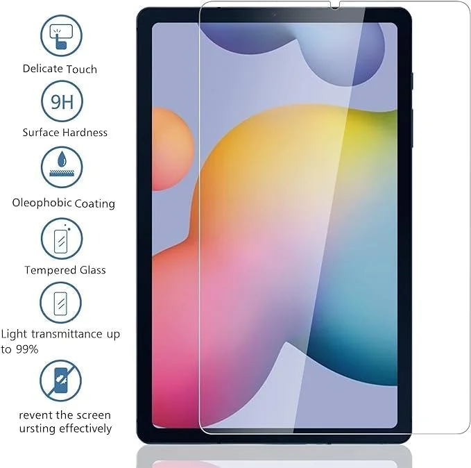 محافظ صفحه نمایش MIRHA برای Samsung Galaxy Tab S6 Lite (SM-P610/P615): بسته 2 عددی، فوق شفاف، ضد خش، شیشه حرارت دیده ضد اثر انگشت محافظ صفحه نمایش MIRHA برای Samsung Galaxy Tab S6 Lite (SM-P610/P615): بسته 2 عددی، فوق شفاف، ضد خش، شیشه حرارت دیده ضد اثر انگشت