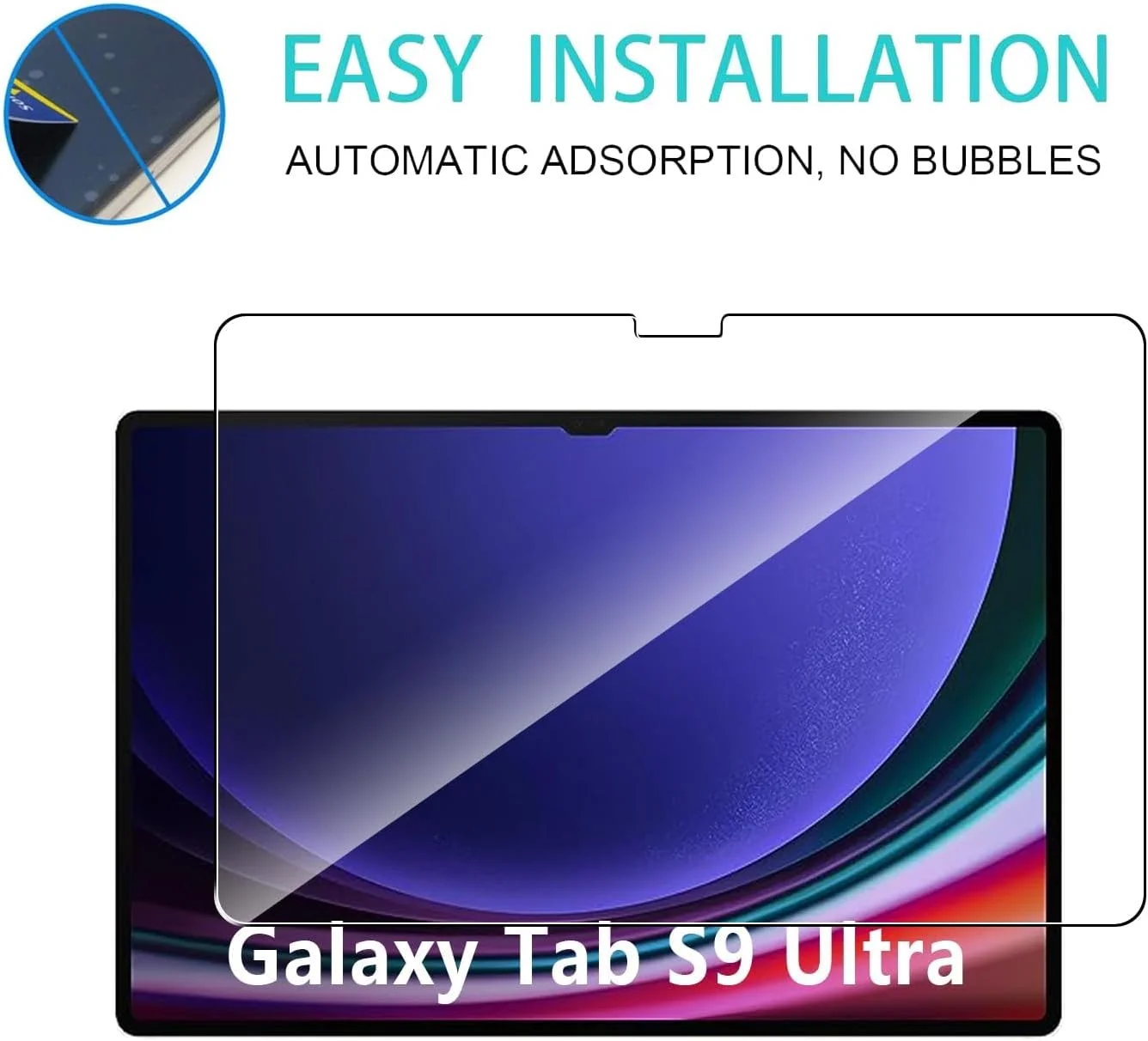 محافظ صفحه نمایش NALACAL سازگار با تبلت سامسونگ گلکسی تب S9 Ultra، فیلم شیشه ای حرارت دیده 9H با پوشش کامل، مقاوم در برابر خراش با وضوح HD، بدون حباب برای محافظ صفحه نمایش سامسونگ گلکسی تب S9 Ultra (2 عدد) محافظ صفحه نمایش NALACAL سازگار با تبلت سامسونگ گلکسی تب S9 Ultra، فیلم شیشه ای حرارت دیده 9H با پوشش کامل، مقاوم در برابر خراش با وضوح HD، بدون حباب برای محافظ صفحه نمایش سامسونگ گلکسی تب S9 Ultra (2 عدد)