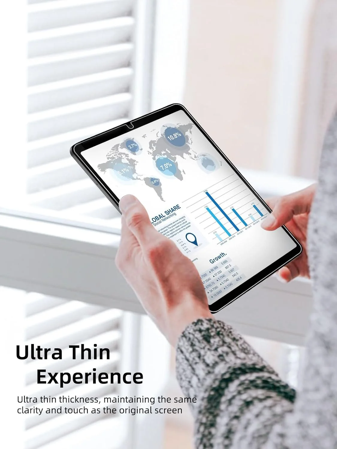 محافظ صفحه نمایش 2 عددی Jngnpn برای سامسونگ گلکسی تب A9 [8.7 اینچ]، فیلم شیشه ای سخت با سختی 9H، سازگار با قاب، حساس به لمس، ضد خش، بدون حباب (شفاف)