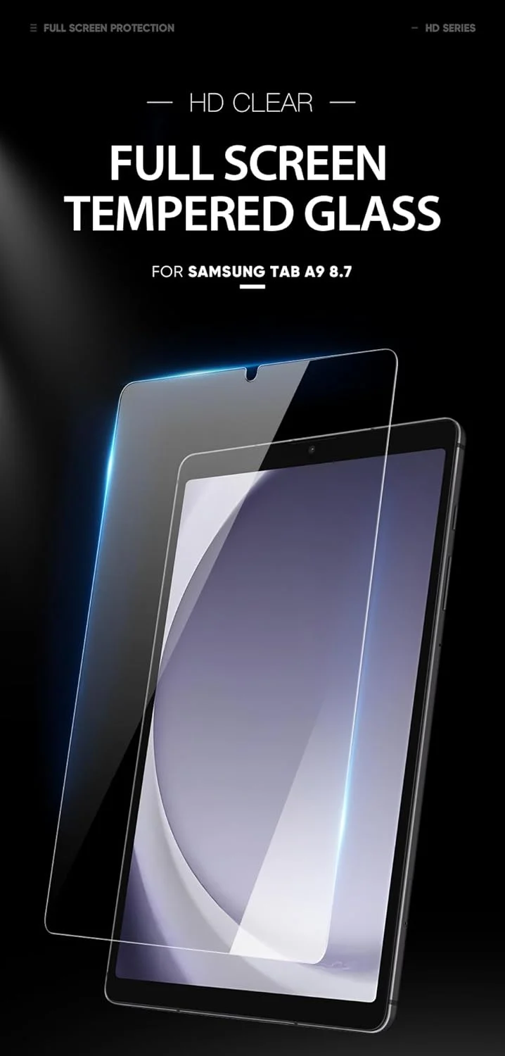 محافظ صفحه نمایش شیشه ای حرارت دیده HD DUX DUCIS طراحی شده برای تبلت سامسونگ گلکسی تب A9 8.7 (X110/X115)، فیلم شیشه ای حرارت دیده تمام صفحه تبلت 0.33 میلی متری مقاوم در برابر انفجار - شفاف (1 عددی) محافظ صفحه نمایش شیشه ای حرارت دیده HD DUX DUCIS طراحی شده برای تبلت سامسونگ گلکسی تب A9 8.7 (X110/X115)، فیلم شیشه ای حرارت دیده تمام صفحه تبلت 0.33 میلی متری مقاوم در برابر انفجار - شفاف (1 عددی)