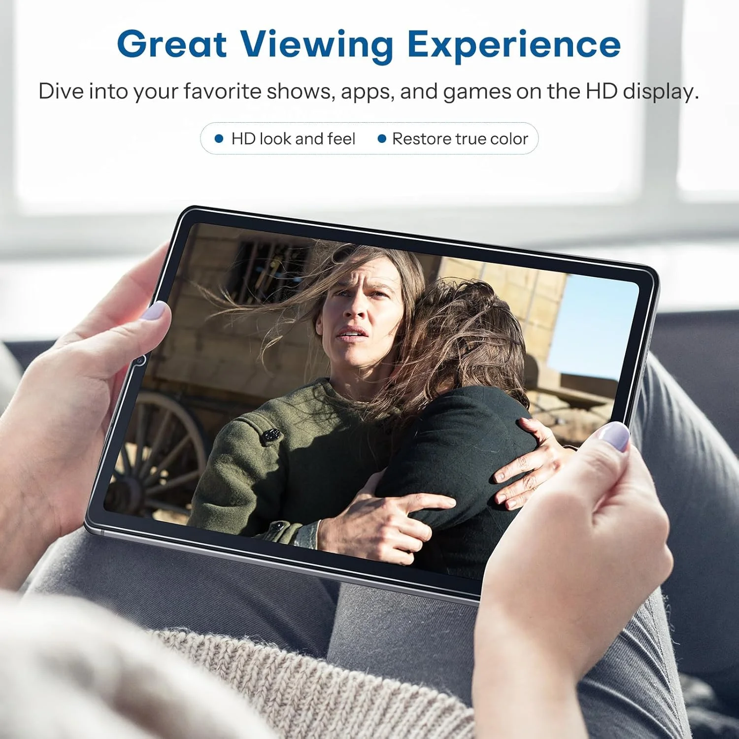 محافظ صفحه نمایش [بسته 3 عددی] سازگار با تبلت سامسونگ گلکسی تب S6 Lite 10.4 اینچ، شیشه حرارت دیده با سختی 9H سازگار با قلم S Pen، مقاوم در برابر خراش، بدون حباب